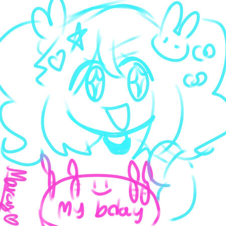 Birthday doodle! Nina brought me many gifts, thank you!